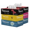 Origami 2 Ply Facial Tissue Box | Car Tissue - Pack of 6 (100 Pulls Per Box, 600 Sheets) view 1