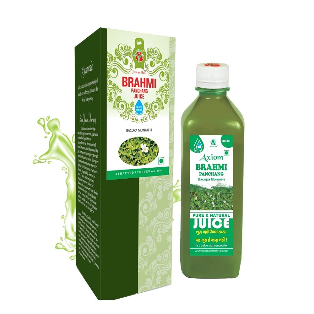 Jeevanras Brahmi Panchang Juice - 500ml | Helps Manage Stress & Anxiety | Effective for Memory Boost | Supports Brain Function