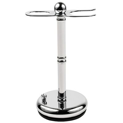 Deluxe Chrome STRAIGHT Razor and Shave Brush Stand *** JUST INTRODUCED FOR 2016 FROM PARKER SAFETY RAZOR