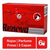 Renova Pocket Tissues - Red , 3 Ply , Double Faced , Delicious Summery Strawberry Ice Cream Scented , First Time In INDIA. view 3