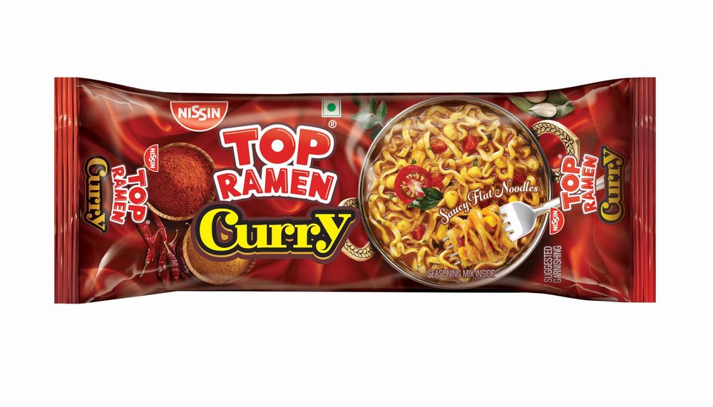 Top Ramen Instant Noodles Curry Veg 280g | Flavorful Curry Veg Noodles, Quick Spicy Meal, Perfect for Veggie Lovers , 280 gm