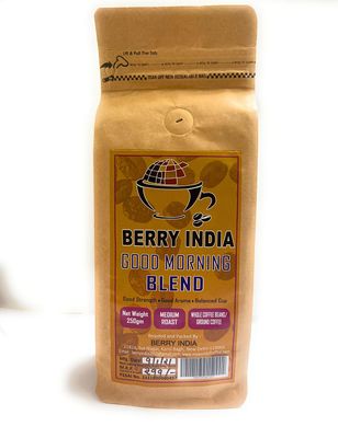 ROASTED COFFEE BEANS GOOD MORNING INDIA 250 Gram