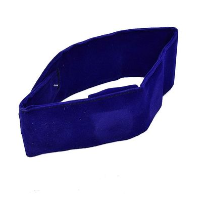 ACi Acu Magnetic Pyramid Therapy Neck Belt Thyroid Throat Tonsillitis Cough Set of 1 + Sujok Acupressure Rings Set of 5 Belt - 52 X 8 X 1 Cm (LXBXH) Blue Velvet