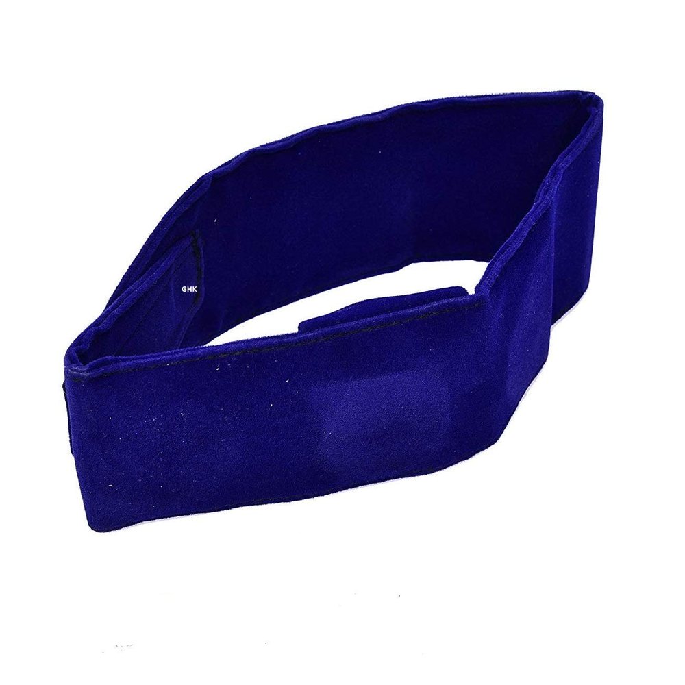 ACi Acu Magnetic Pyramid Therapy Neck Belt Thyroid Throat Tonsillitis Cough Set of 1 + Sujok Acupressure Rings Set of 5 Belt - 52 X 8 X 1 Cm (LXBXH) Blue Velvet