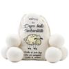 VALNEO 6 Dryer Balls - Made of Natural Sheep Wool for Laundry Tumble Dryers - Natural and Reusable Fabric Softener Ball view 1