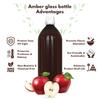 Dr. Patkar's - Apple Cider Vinegar with Ginger, Garlic, Lemon, & Honey| Amber Glass Bottle | (500ml) | Raw & Unfiltered for Support Heart Health, weight, Immunity & Digestion Management view 4