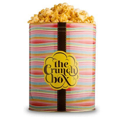 The Crunch Box Smokehouse BBQ Instant Gourmet Popcorn, Pepperoni Hint, Perfect for At Home BBQ Parties, Easy To Carry Tin Box, Pack of 100gm