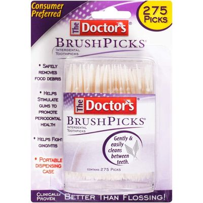 Better Than Flossingthe Doctor's Brushpicks 275 Each - 3 Pack = 825 Brushpicks