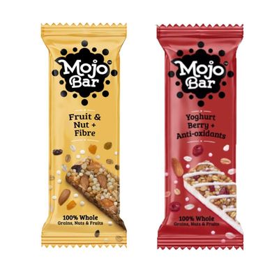 Mojo Bar Fruit & Nut & Yoghurt Berry Energy Bar, 32 gm (Combo Pack of 6)