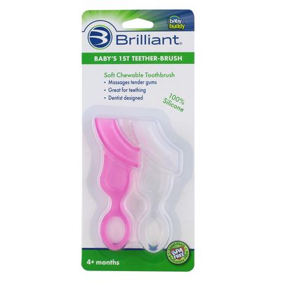 Ba Buddy Baby Buddy Babys 1st Toothbrush TeetherInnovative 6-Stage Oral Care System Grows With Your
