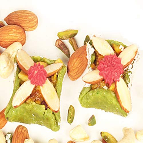 Ghasitaram Gifts Sugar Free Sweets - Pista Katories 400 GMS|Sugar Free Sweets|Diabetic Friendly|Diwali Sugar Free Sweets Box kaju Katli