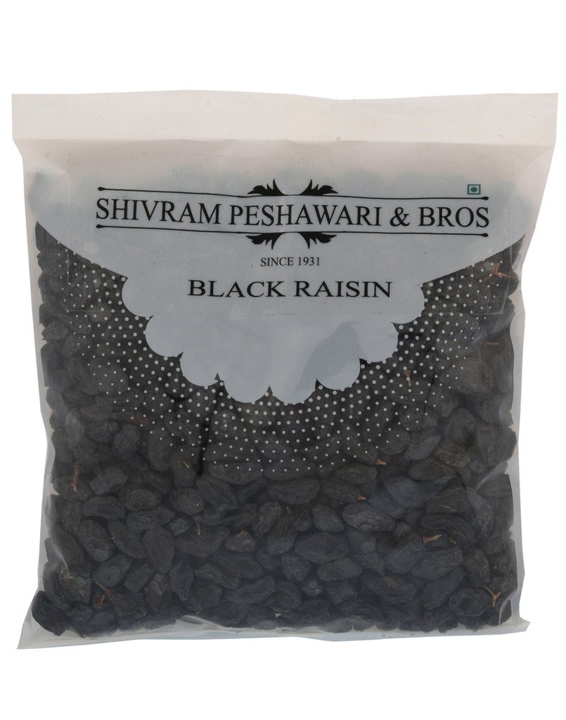 Shivram Peshawari & Bros Black Raisin/Kali Kishmish | Dry Fruit | Gift Pack For Family, Friends, Corporate Office (250 grams)