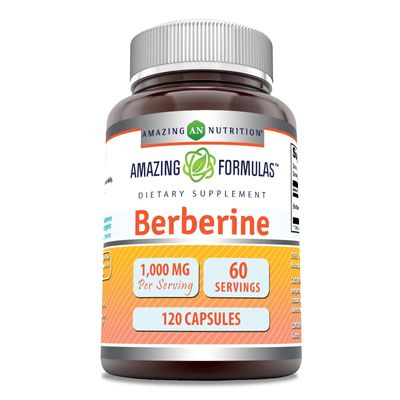 Amazing Nutrition Amazing Formulas Berberine Plus 500mg 120 Capsules