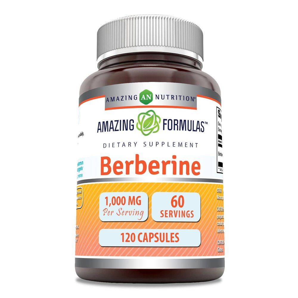 Amazing Nutrition Amazing Formulas Berberine Plus 500mg 120 Capsules