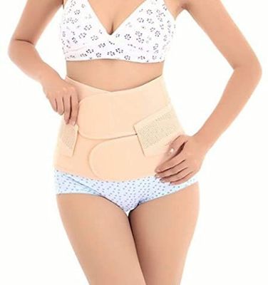 Healthcom Waist Slimming Belt Shaper Wrapper Band Abdomen Abdominal Binder Women Postnatal Pregnancy Belt-Support Postpartum Recoery Support Girdle Belt Belly(Size:L)