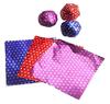 Amit Marketing Chocolate Wrapping Paper I Printed Aluminium Embossed Foil I for DIY Sweets Candies Chocolate Candy Wrappers I Birthday Wedding Shower Party Decor Items  Pack of 250 Pcs view 1