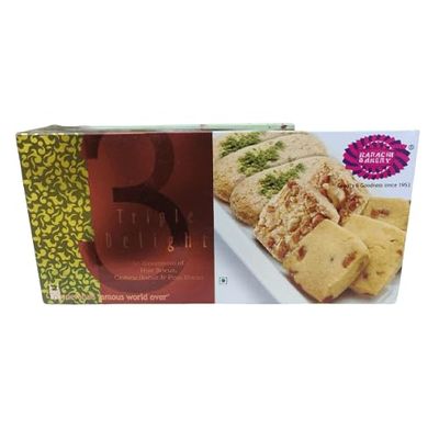Karachi Bakery Triple Delight (Cashew, Chocolate And Fruits) 600G