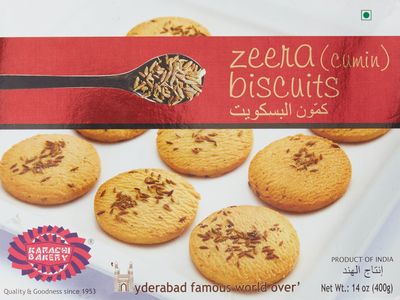 Karachi Bakery Zeera Biscuits, 400g | Tea Time Snack | Unique Flavour