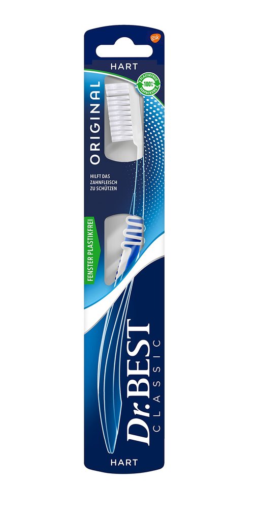 Dr. Best High-Low Toothbrush Medium for Thorough Cleaning Between Teeth with Curved Brush Profile Pack of 1