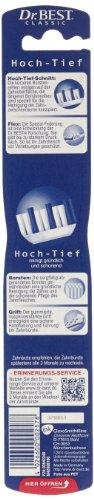 Dr. Best High-Low Toothbrush Medium for Thorough Cleaning Between Teeth with Curved Brush Profile Pack of 1 view 2