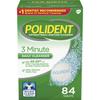 Polident 3 Minute Triple Mint Antibacterial Denture Cleanser Effervescent Tablets, 84 count view 1