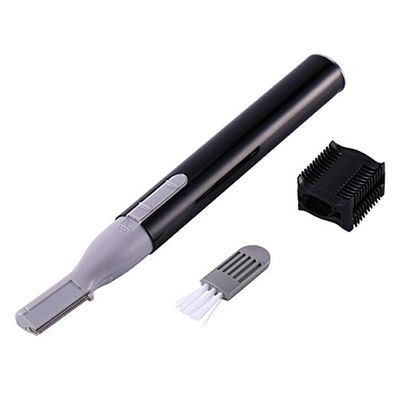Yosoo Portable Electric Lady Facial Trimmer Shaver Eyebrow Shaper Pen Hair Remover Removal Safety Beauty Knife (Black)