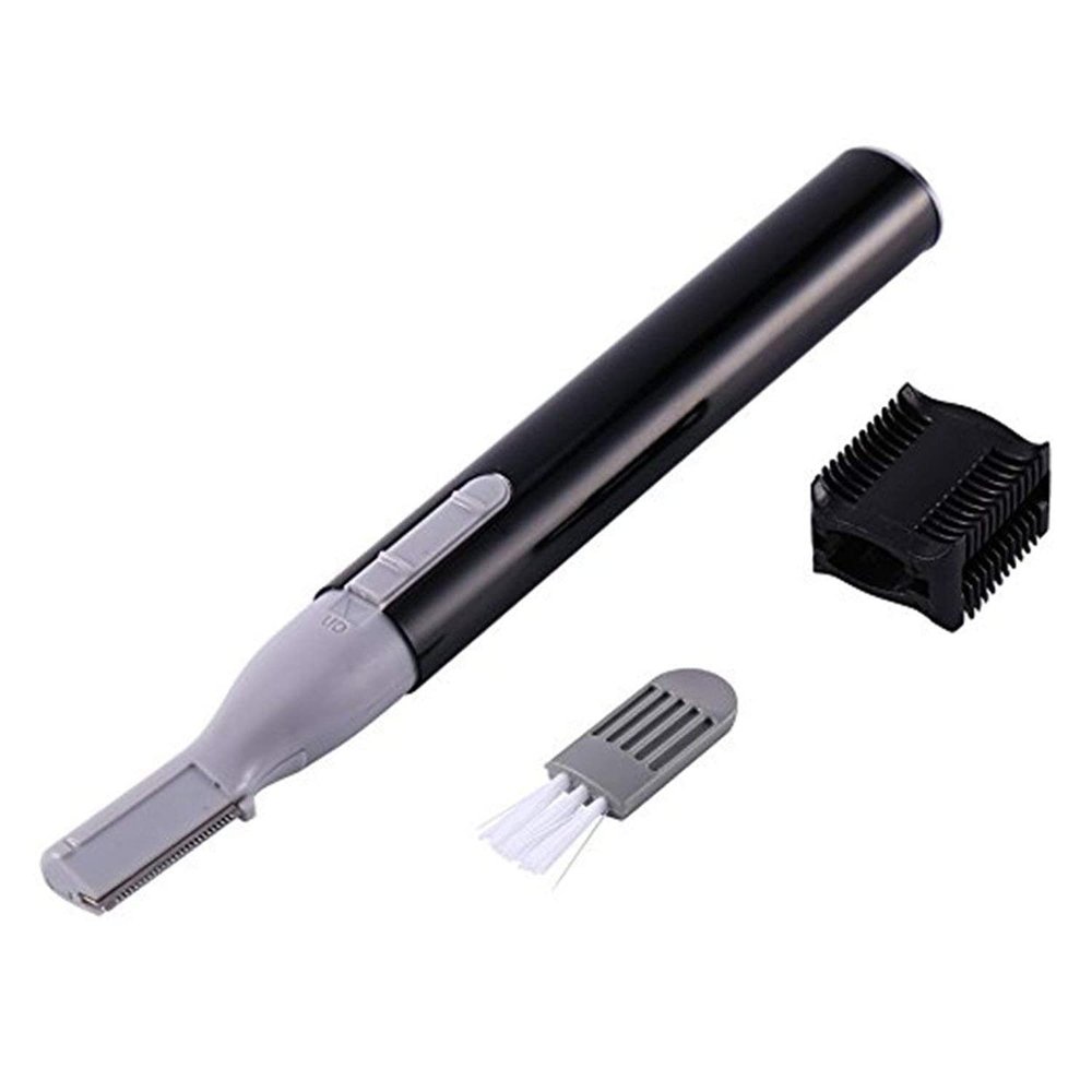 Yosoo Portable Electric Lady Facial Trimmer Shaver Eyebrow Shaper Pen Hair Remover Removal Safety Beauty Knife (Black)