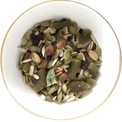TheNibbleBox Green Gangway Trail Mix - Nutritious Nuts, Fruits and Seeds Trail Mix Snack - 250 GMS (Pack of 1) (Dry Fruits, Gluten Free, Vegan Friendly, no Refined Sugar, no Artificial Flavours.