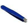 HTS 172M4 2" Blue Mini Slanted Travel Eyebrow Tweezers view 1