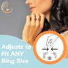 EARTH THERAPY Mens Copper Ring - Magnetic Therapy Finger - 2 Arthritis Magnets view 4