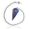 Reiki Crystal Products Lapis Lazuli Dowser Pendulum 6 / Six Faceted Crystal Stone Dowser Pendulum Dowsing for Healing Gemstones view 2
