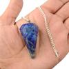 Reiki Crystal Products Lapis Lazuli Dowser Pendulum 6 / Six Faceted Crystal Stone Dowser Pendulum Dowsing for Healing Gemstones view 3