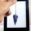 Reiki Crystal Products Lapis Lazuli Dowser Pendulum 6 / Six Faceted Crystal Stone Dowser Pendulum Dowsing for Healing Gemstones view 4