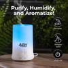 Allin Exporters 100ml Aromatherapy Diffuser with 15ml Lavender Peppermint & Cedarwood Essential Oil 7 Color Changing LED Lights 4 in 1 Ultrasonic Humidifier for Home Baby Bedroom Office (Multicolor) view 2