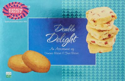 Karachi Bakery Double Delight Fruit Biscuit with Osmania, 400g