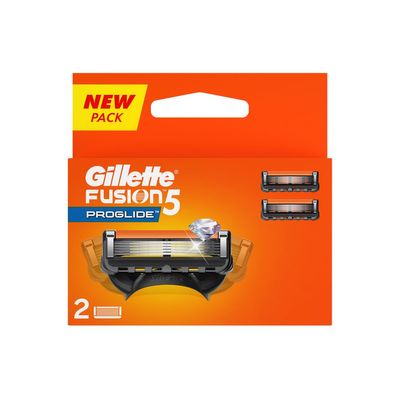 Gillette Fusion Proglide Blades for men with styling back blade - 2 count for Perfect Shave and Perfect Beard Shape