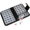 14-Day Pill & Vitamin Organizer Booklet 2 Weeks AM/PM 4 Doses A Day Travel Case view 2