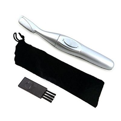 Bi Feather Electronic Eyebrow Trimmer & Shaper ,Silver- KL002