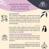 Devinez Black Pepper Essential Oil, 100% Pure, Natural & Undiluted, 50ml in Glass Bottle - Relieves Aches and Pain, Massage, Reduce Tension, Aromatherapy & Natural Remedies view 4