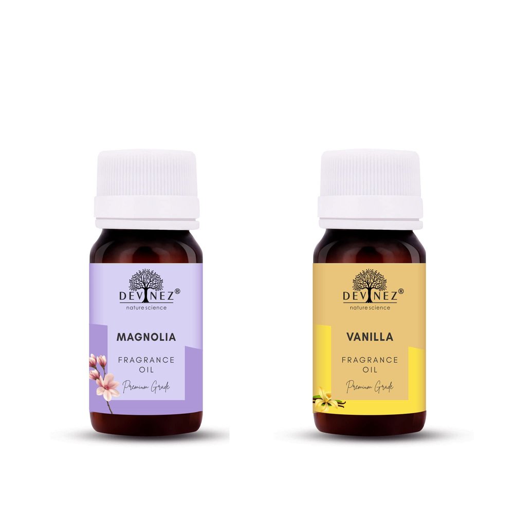 Devinez Magnolia, Vanilla Aroma Oil for Diffuser/Ultrasonic Aroma Diffuser/Tealight Diffuser/Reed Diffuser, 30ml Each