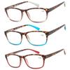 Reading Glasses 3 Pair Great Value Stylish Readers Fashion Men and Women Glasses for Reading +3 view 1