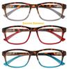 Reading Glasses 3 Pair Great Value Stylish Readers Fashion Men and Women Glasses for Reading +3 view 2
