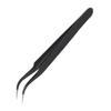 AKOAK 4 Pcs ESD Tweezers Set Anti-Static Tweezers Stainless Steel Tweezers for Eyelash Extension,Electronics, Jewelry-making - Straight and Curved Tip Tweezers - Black view 4