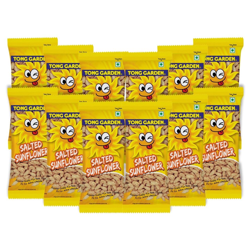 Tong Garden 30Gm Salted Sunflower Seeds Pack of 12 | Healthy Snack | Rich in Protein & Fiber | Source of Antioxidants