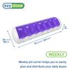 Ezy Dose Weekly (7-Day) Travel Pill Planner with pop-outs in Assorted Colors (6 pack) view 2