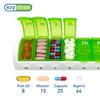 Ezy Dose Weekly (7-Day) Travel Pill Planner with pop-outs in Assorted Colors (6 pack) view 3