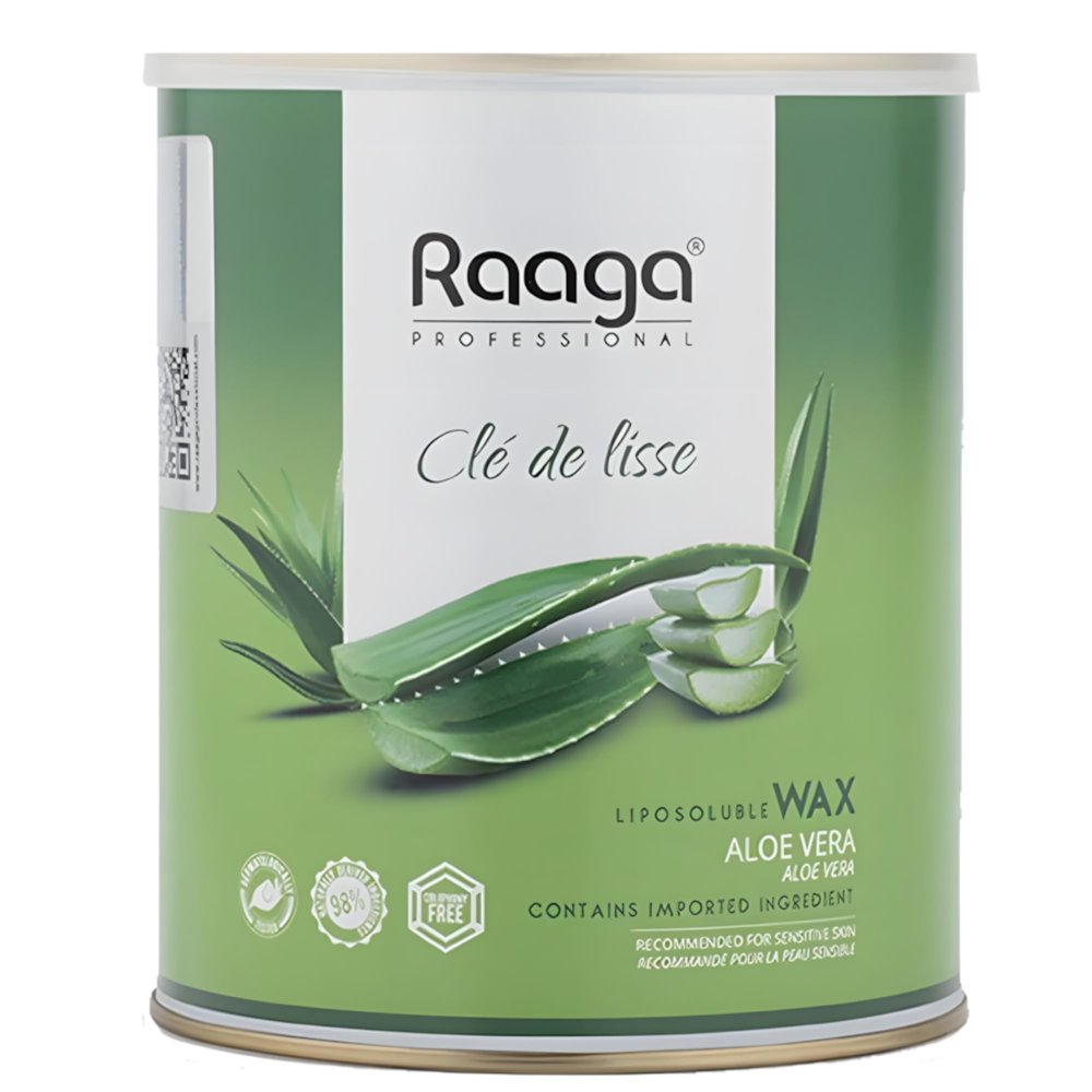 RAAGA Professional Aloe Vera Liposoluble Wax For Body, 800 ml