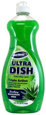 A USA Made Product PowerHouse Succulent Aloe Ultra Dish Dishwashing Liquid, 740mL (12)