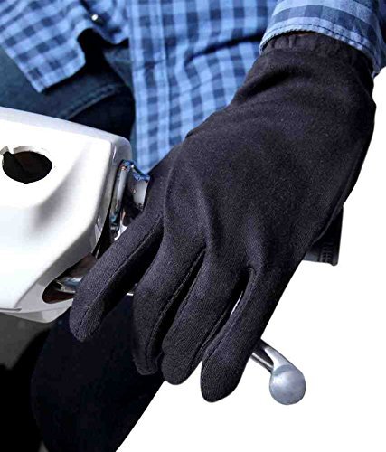 Men's Hand Gloves for Cold, Dust & Sun Protective Quality Material Black Gloves