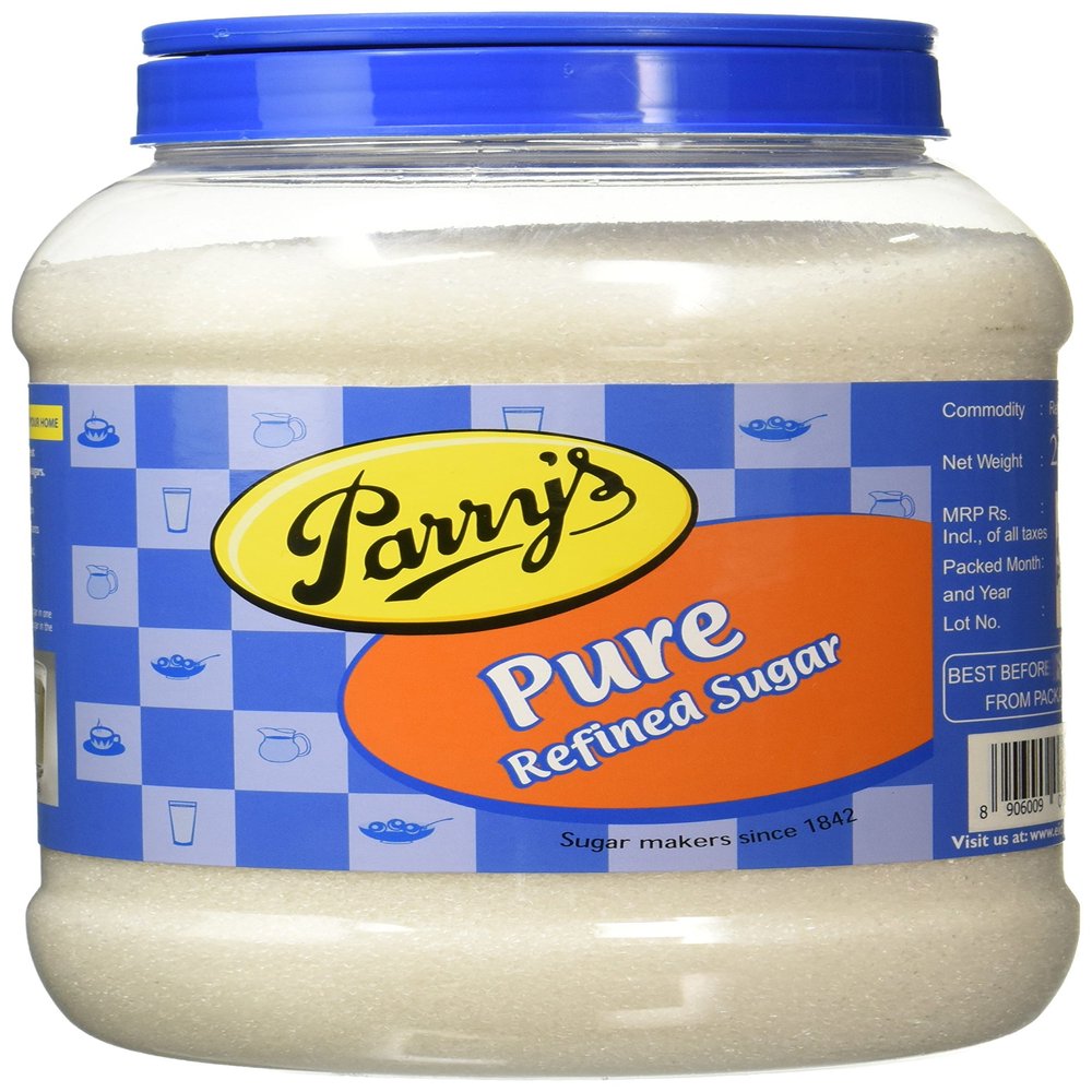Parry's Pure Refined Sugar, 2kg Jar
